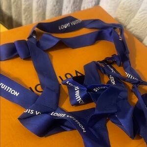 Authentic Louis Vuitton Blue Ribbon